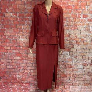 Fashion Bug Vintage‎ Y2K Blazer Midi Skirt Suit